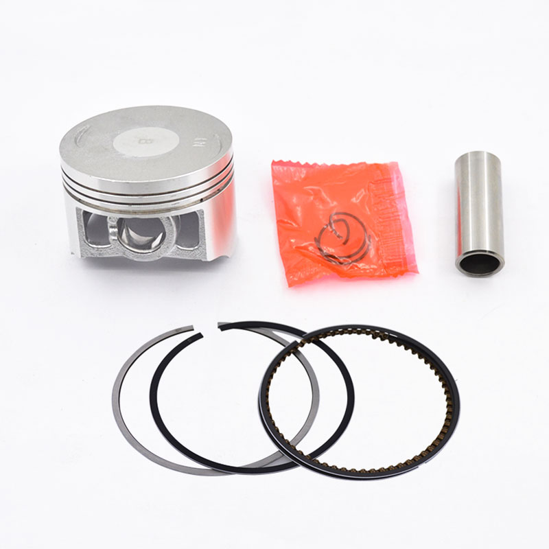 Motorcykel stempel 52.4mm pin 15mm ring pakningssæt til sym  gr125 xs125t xs125t-17 ara gr  xs 125 egine reservedele: Militærgrøn