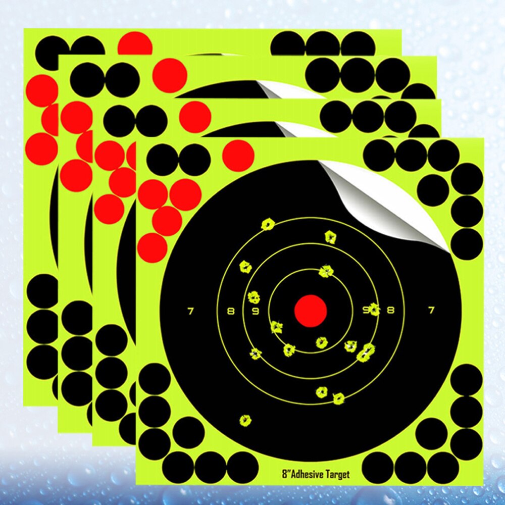 25 pçs adesivo de papel fluorescente ao ar livre splatter alvo decalques: Default Title