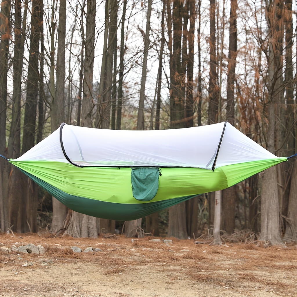 Mosquito Net Hammock Durable Camping Cot Up To 250kg Weight Capacity for Swing Options with Mosquito Net and Anti-Tipping: Rouge