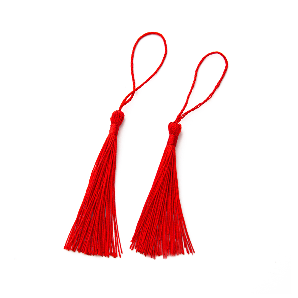 20 unids/lote marcapáginas flecos de borlas para colgantes hechos a mano DIY llavero artesanías accesorios para hacer joyas dijes suministros de Material: Rosa claro