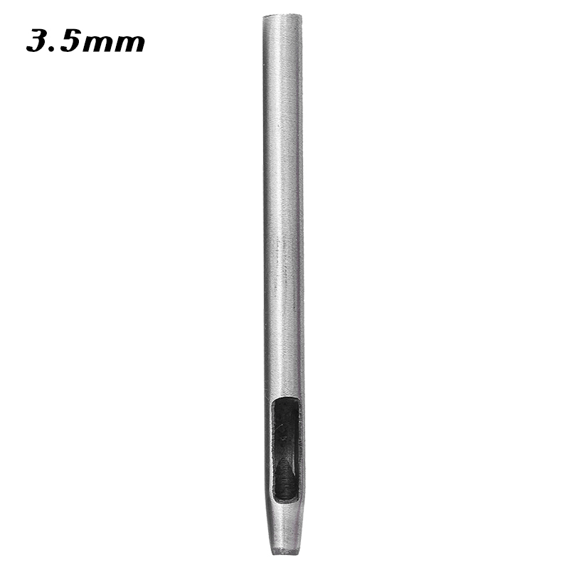 RORGETO Hole Hollow Punch Leather Hole Punch Cutter 0.5mm-5mm Belt Punch Round Hollow Hole Steel Belt Watch Band Puncher: 3.5mm