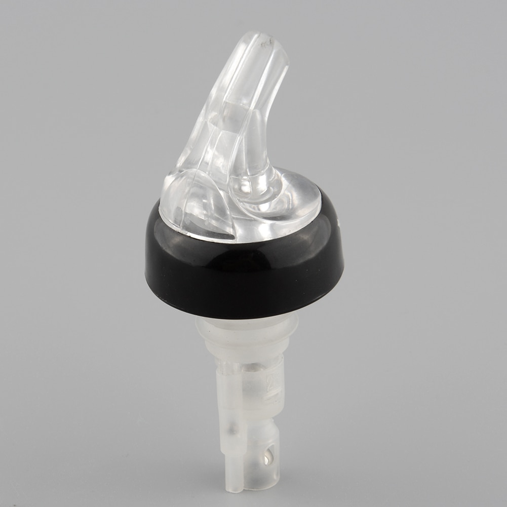 Black 1Oz Measured Bottle Shot Stopper Pourer Dispenser Whisky Wine Liquor Bar Home Kitchen