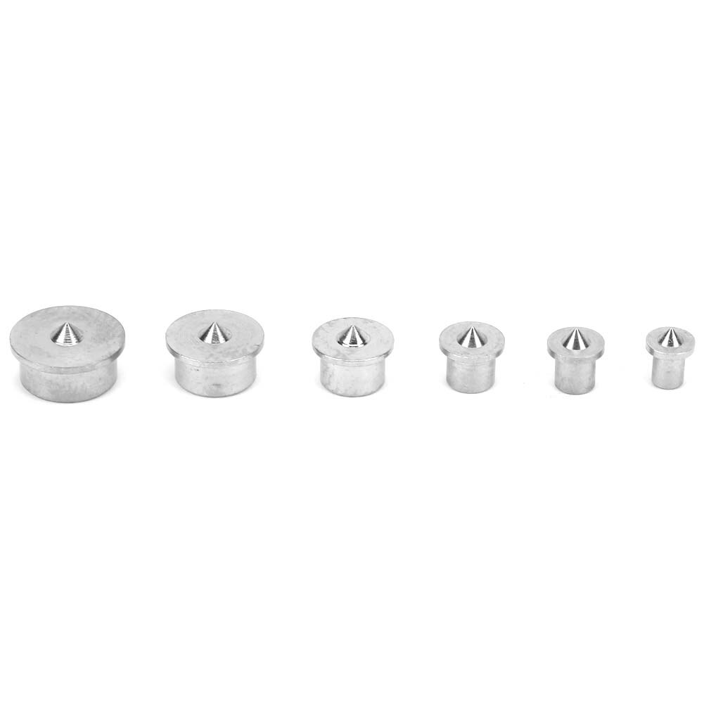 6pcs Dowel and Tenon Alignment Tools Center Points Pin Woodworking 4mm to 12mm Tenon Center Set