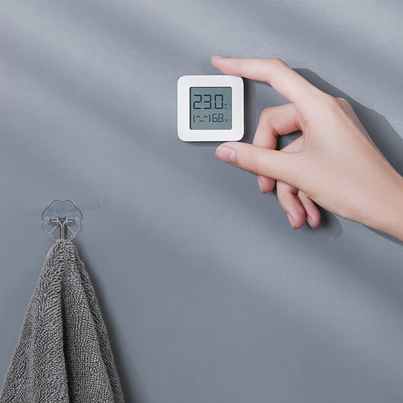 [Versión más reciente] termómetro Xiaomi Mijia Bluetooth 2 termómetro higrómetro Digital inalámbrico inteligente trabajo con la aplicación Mijia