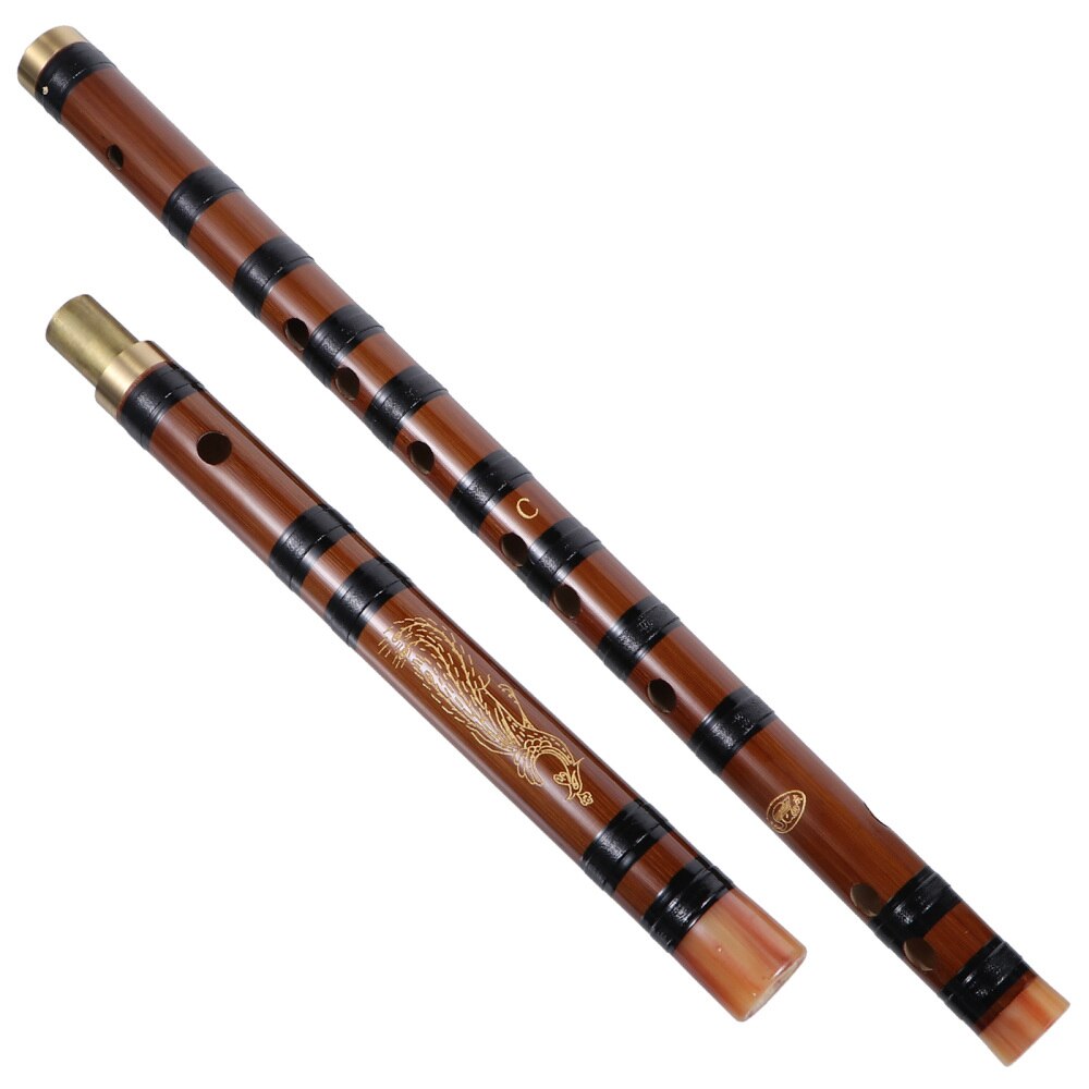 1 Set Bamboo Flute Playing Flute Classic Musical Instrument (Key)