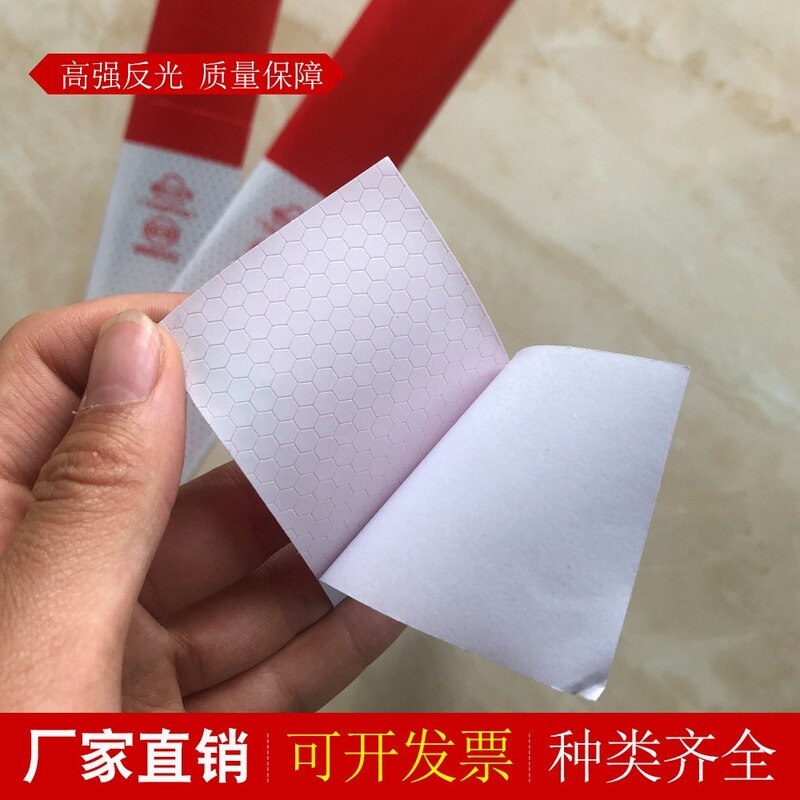 Car Reflective Stickers Body Reflective Universal Reflective Stripe Warning Tape Truck Red and White Reflective Adhesive Tape