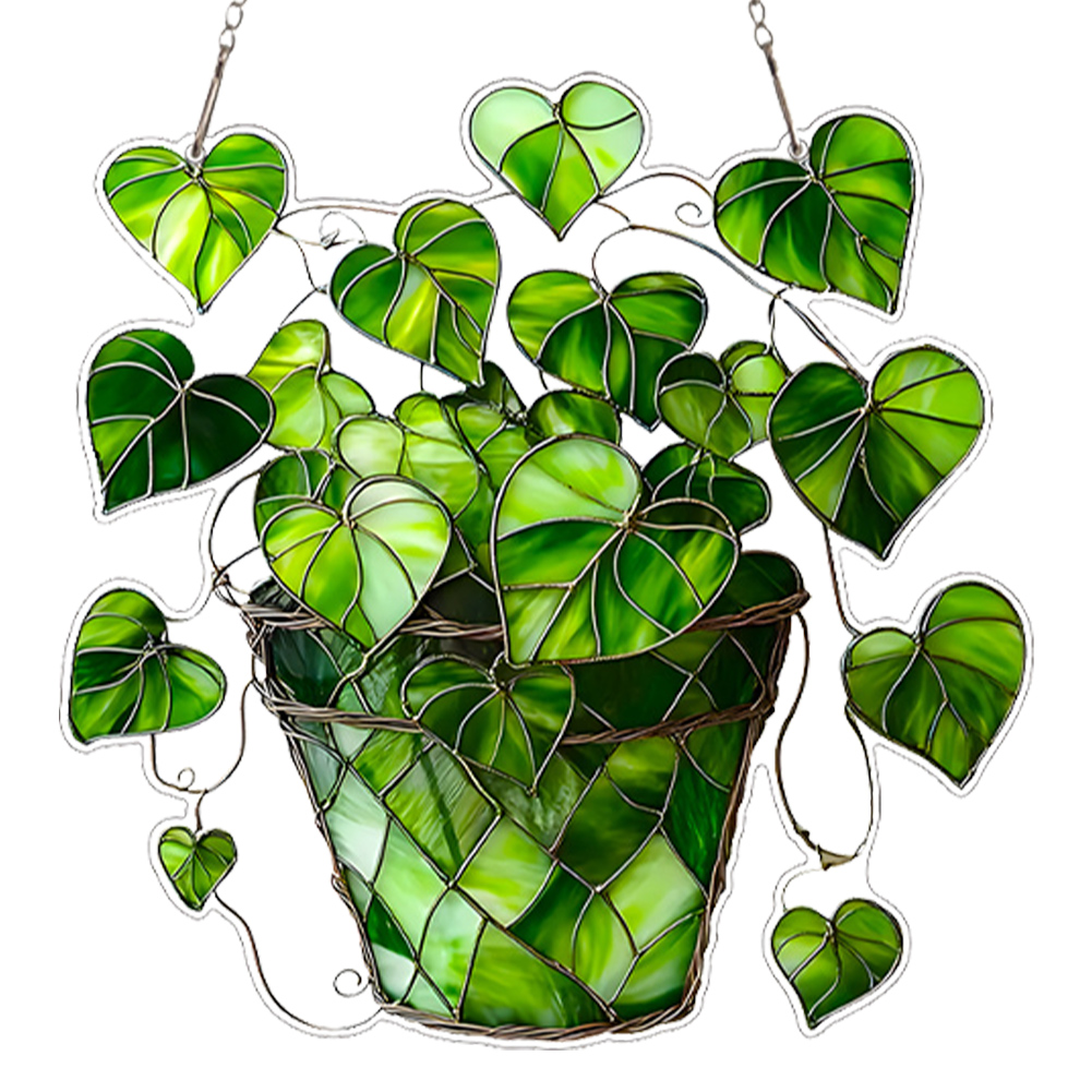 Vindusdekorasjon ornament akryl hengende anheng solfanger vindusanheng til innendørs utendørs: Hvit