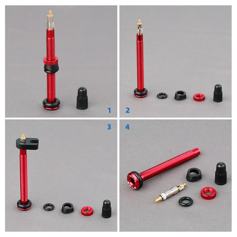 2 Stuks/1 Paar Fiets 46/58Mm Presta Ventiel Voor Racefiets Tubeless Carbon Velg Aluminium messing Air Valve