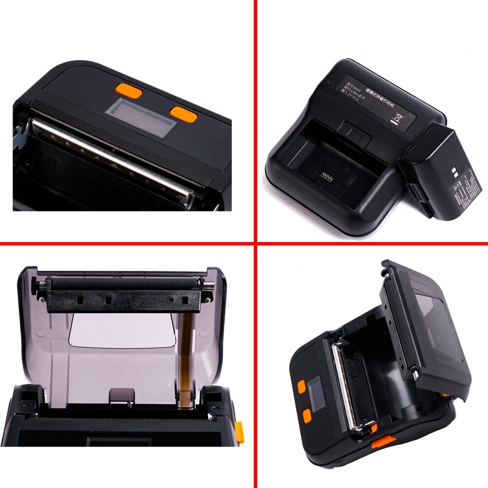 Mini-imprimante thermique Portable 2 en 1, 3 pouces, commande TSPL et ESC/POS, pour téléphone et ordinateur, Compatible Bluetooth