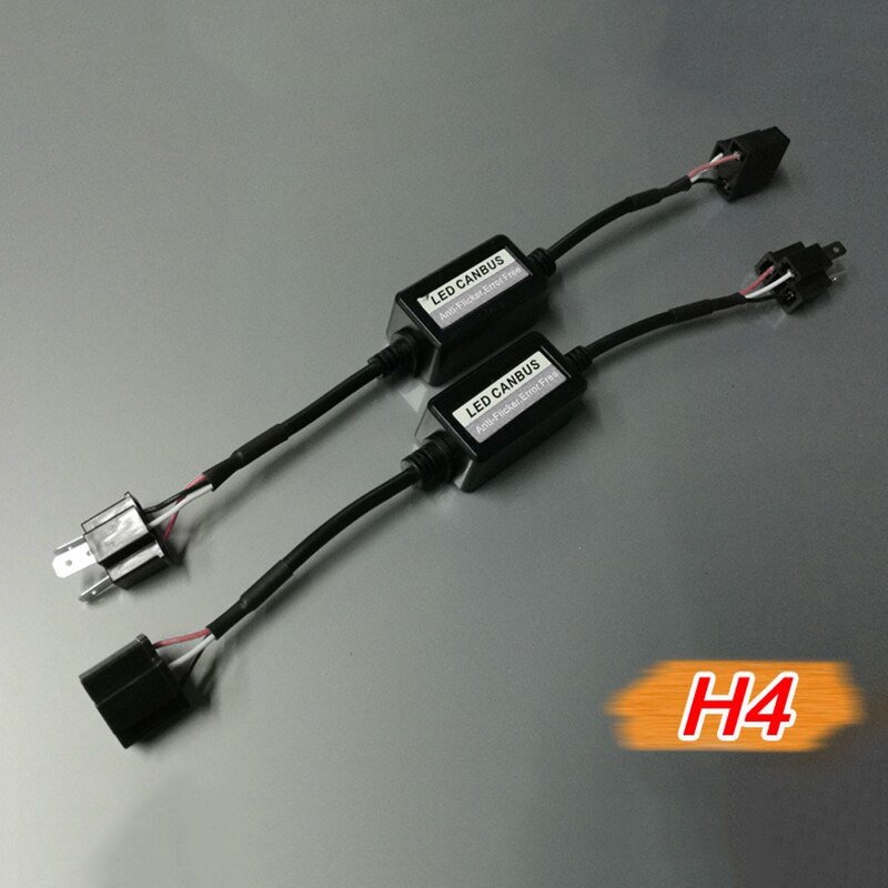 2x H7 H11 H4 Led Decoder Adapter Anti Hyper Blink Flash Fout Annuleren Canbus Koplamp Decoder Canceller Auto Levert: H4