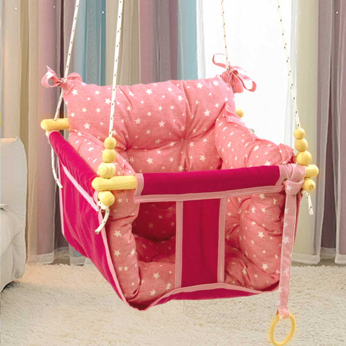 Baby Swing Spelen Activiteit Kinderen Hangmat Plezier Opknoping Jongens Meisjes Baby &#39;S Kinderen Veilig Speelgoed Schommelstoel Canvas Seat Modellen