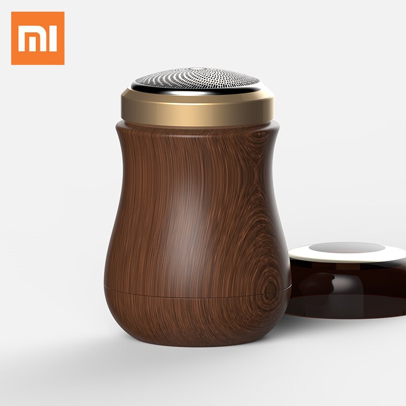 Xiaomi Huanxing Wooden Razor Shaver S50 Electric Rechargeable Mini Single-blade Razor Waterproof Wet Dry Dual Use Beard Shaving