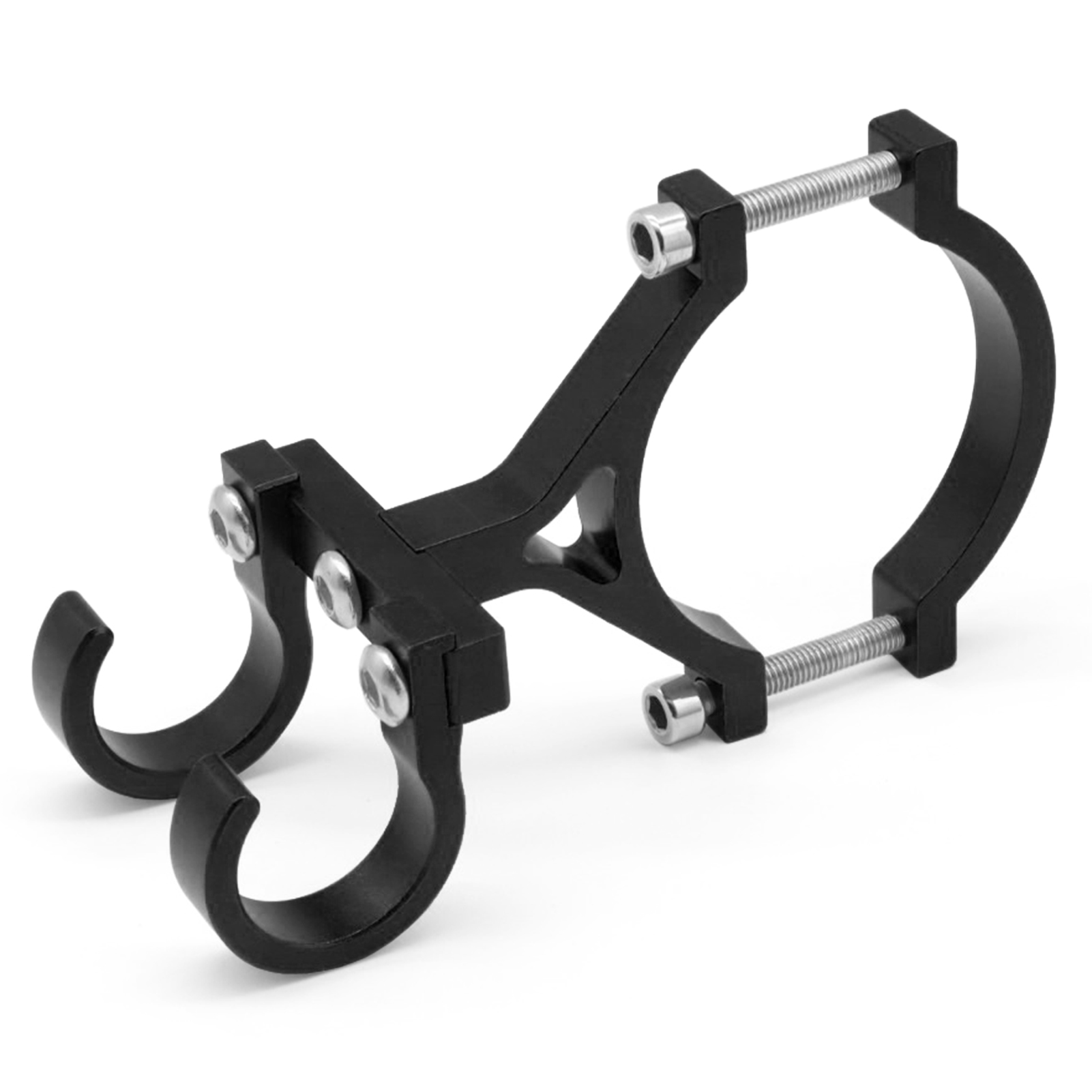 Ysanam Fiets Stuur Hanger Fiets Frame Bagage Mount Haak Fietsen Stuur Hanger Fiets Pijp Mount Houder Kofferbak Fiets: Black L