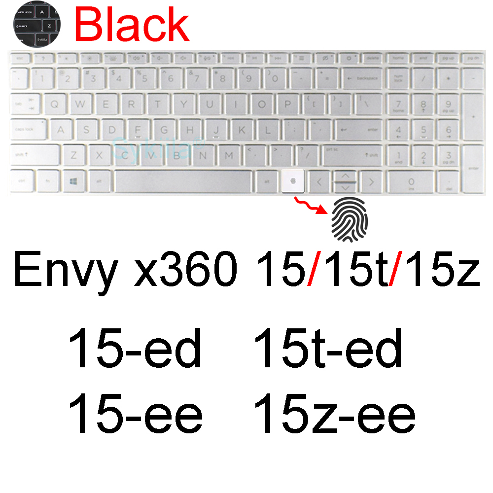 Toetsenbord Cover voor HP ENVY 15 16 15-ep 16-h 15 t x360 15-ew 15-ey 15-fe 15-fh 15-cn 15-dr 15-ed 15-ee 15-es Protector Skin Case: Clear