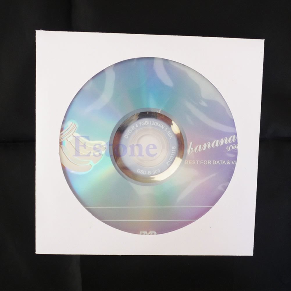 50 di carta CD DVD lembo Maniche Copertura Della Cassa Buste 5 pollici