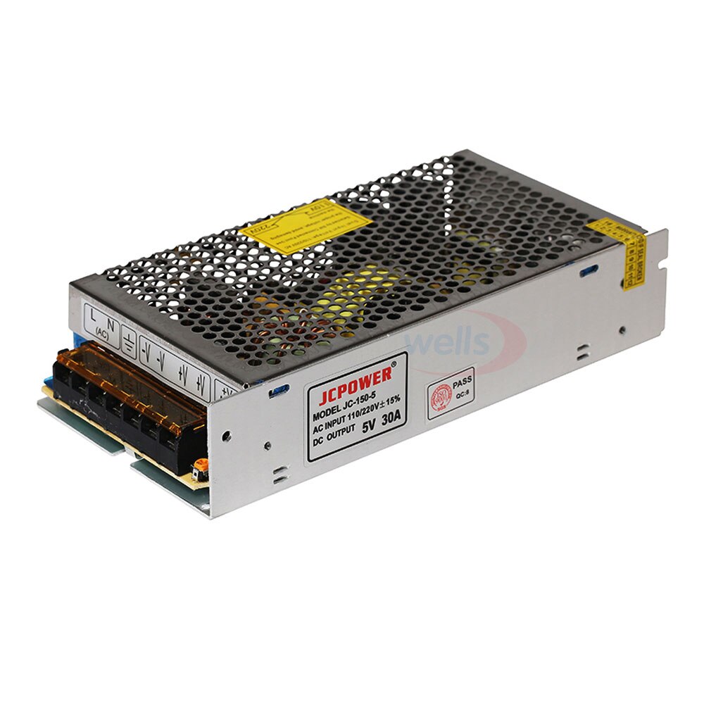 For WS2812B WS2811 WS2801 LED Strip Light Adapter AC DC 5V 30A 150W Power Supply Led Driver Charger Switching Transformer