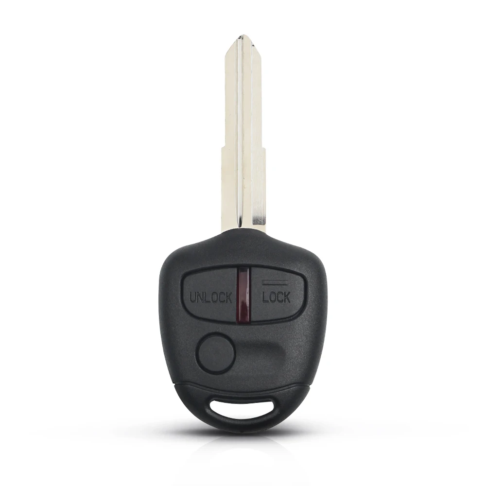 KEYYOU para Mitsubishi Outlander Grandis Pajero Lancer coche fob nueva carcasa de llave remota 2/3 botones: Blanco