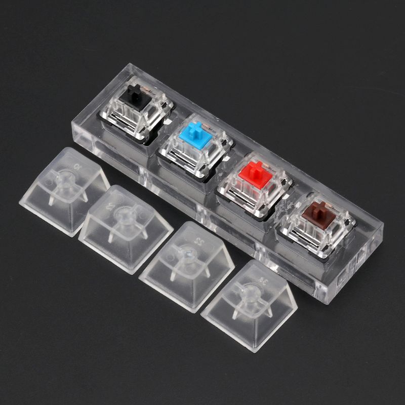 1PC Gateron MX Switch Acrylic Mechanical Keyboards Switch 4 Translucent Clear Sampler Tester Kit Toys Stress Relief