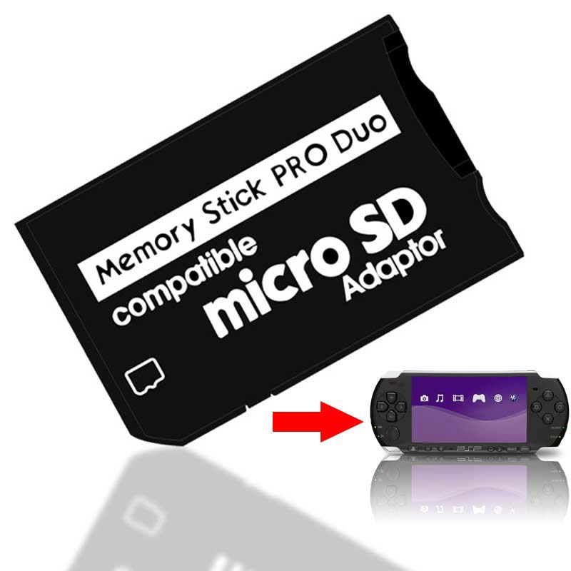 Ingelon minnekort adapter micro sd til minnepinne adapter conventer etui for psp micro  sd 1mb-128gb minnepinne pro duo