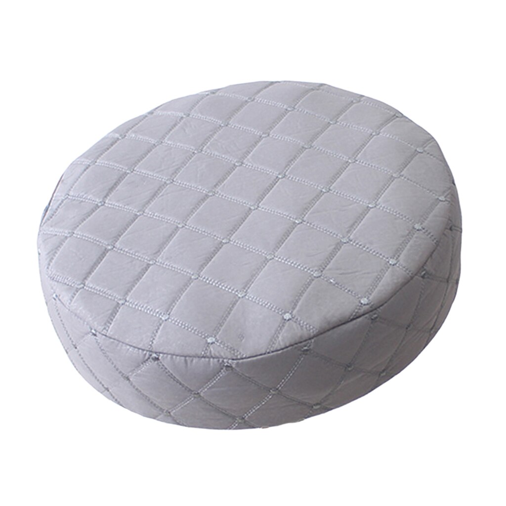 15-16inch 40cm Stretch Round Bar Stool Cover Chair Cushion Pad Sleeve Cover 6 Colors Available: Gray