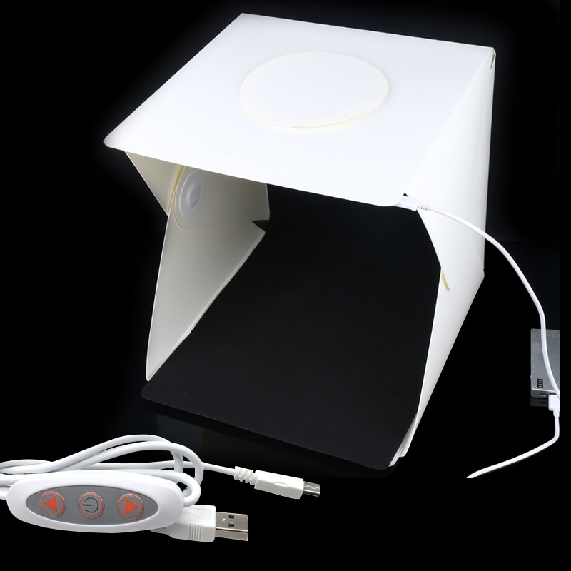 Adjustable Brightness 30cm Portable Mini Photo Studio Box Photography Background Light Photo Box Photo Studio Accessories