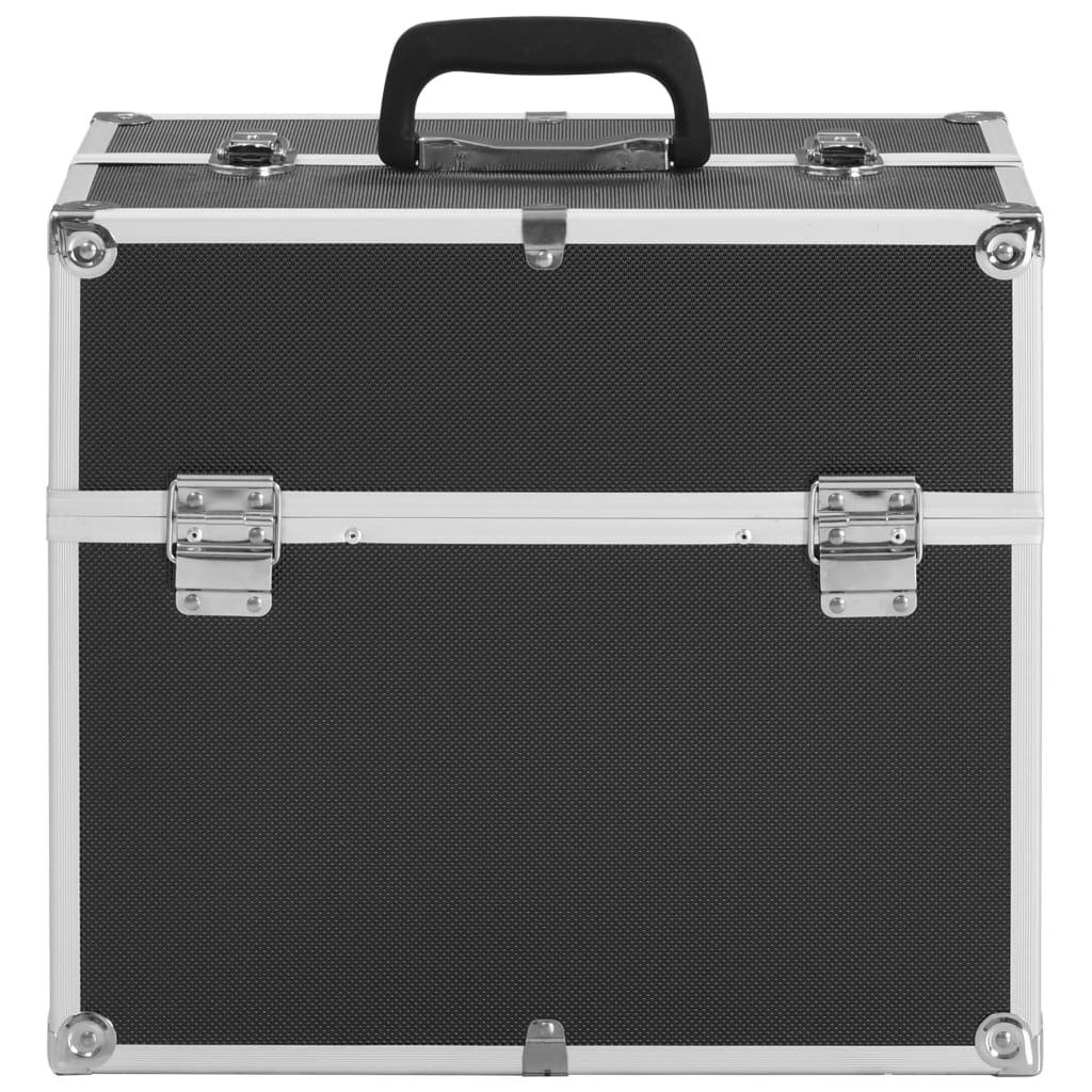 Make-Up Case 37x24x35 Cm Black Aluminium