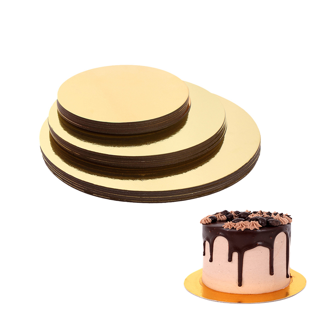 3 unids/set tablero redondo para pastel círculo Base de cartón diámetro 12,16,22,26cm perfecto para decorar magdalenas bandeja de postre herramientas