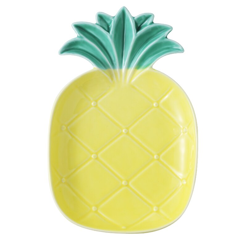 Ceramic Pineapple Plate Bowl Dim sum Dish Fruits For Restaurant Home Ceramica Plate Snack Plates