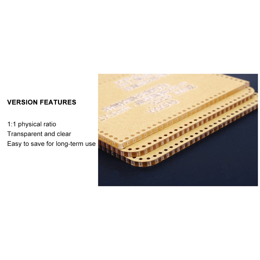 Leather Craft Acrylic Perspex Cutting Circle Corner Stitch Stencil Template Ruler DIY Tool Home