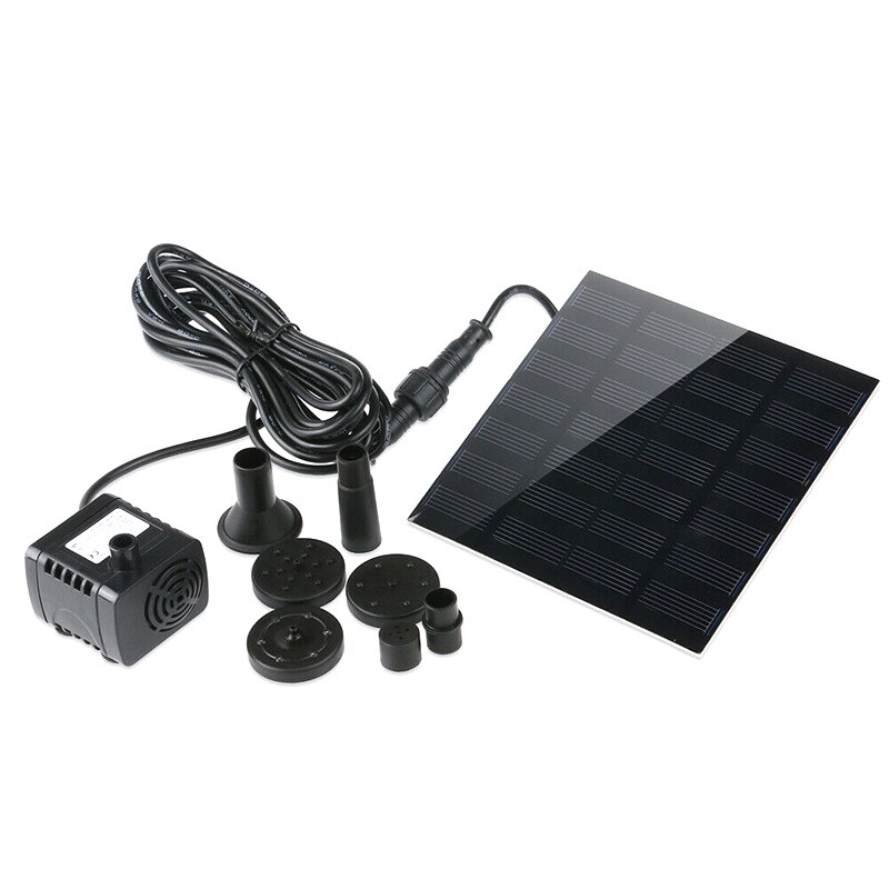 Solar trädgård fontäner vattenfall trädgård fontän pump 9v 220l/ h solenergi fågel bad fontän vatten pump flytande fontän
