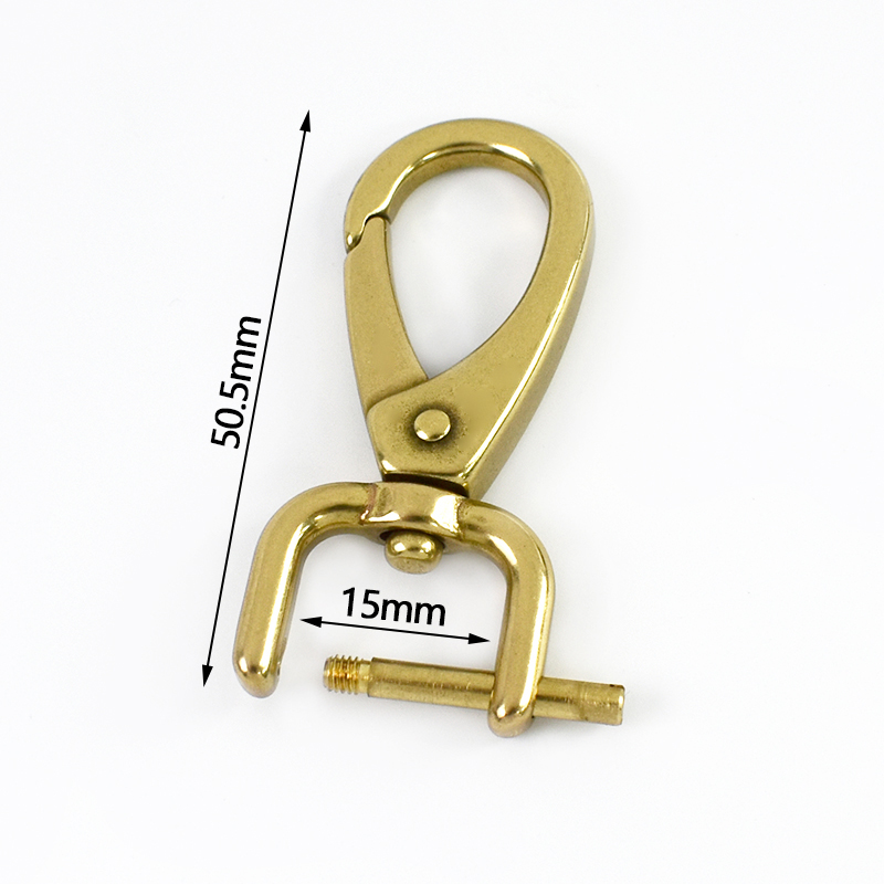 1-5 Stuks Massief Messing Karabijnhaak Clips Meetee 15-40 Mm Afneembare Swivel Kreeft Gesp Karabijnhaak voor tassen Halsband Hanger Sluiting: 3 # / Antiek Messing