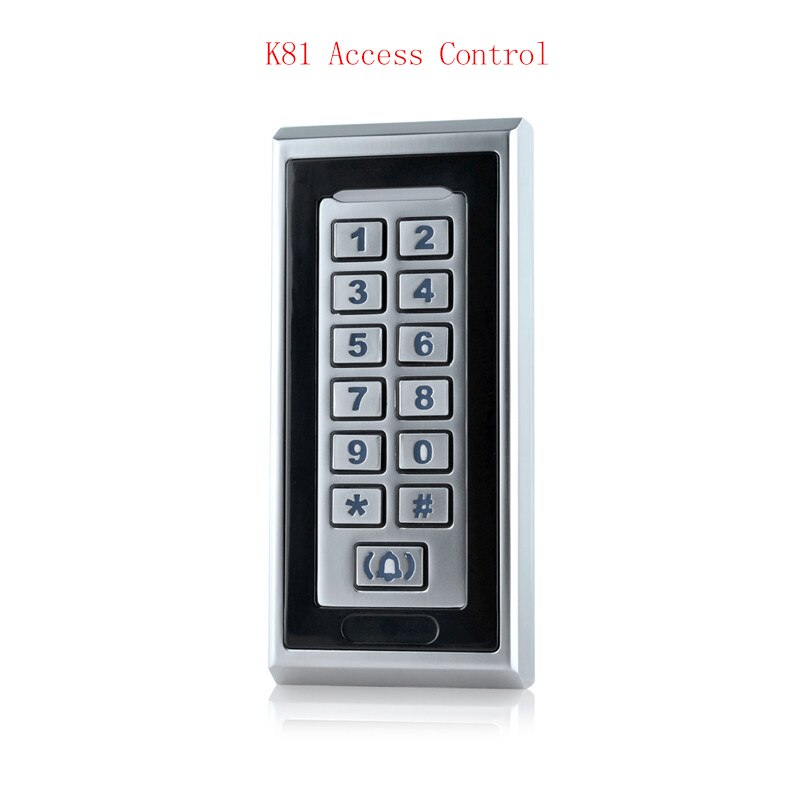 K81 ~ k88 ip 65 waterdichte metalen toegangscontrolesysteem rfid 125 khz kaart met 8000 gebruikerskaart voor beveiligingssysteem met deurslot: K81