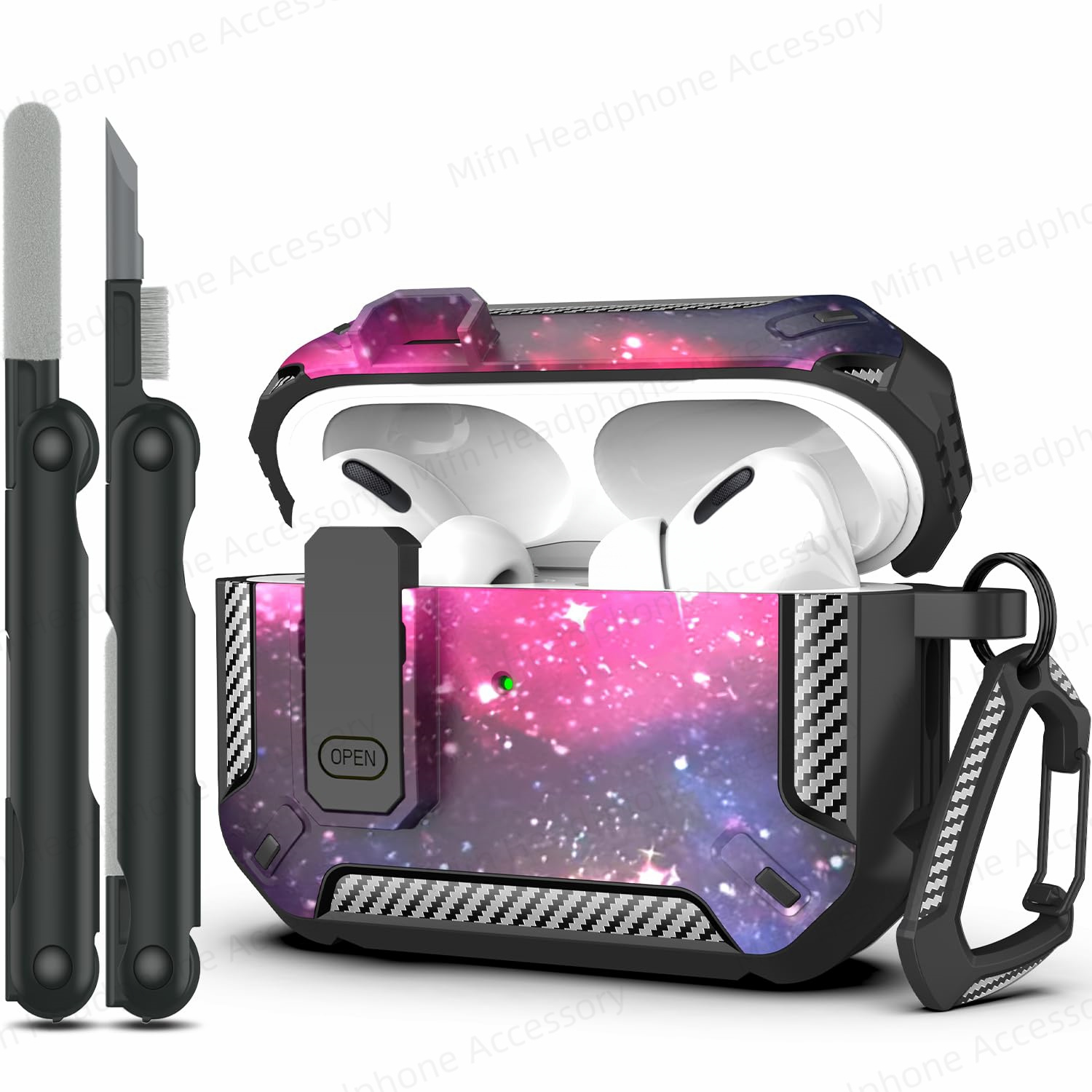 AirPod Pro switch case with Cleaner Kit Luxury Fall Prevention TPU Protective Cover For AirPod Pro 3rd/2nd Generation Case: 2XS / Khaki