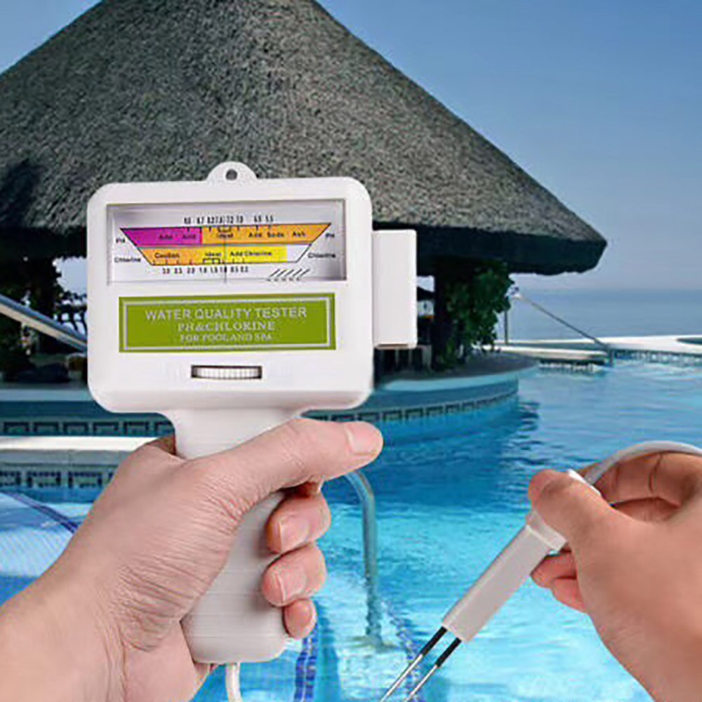 Bærbar måle vand ph  cl2 chlor tester niveau meter ph tester til swimmingpool spa akvarium