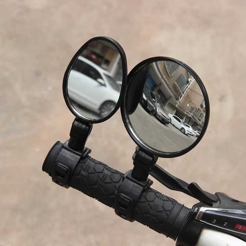 Fiets Ronde Extra Spiegels 360 Graden Verstelbare Groothoek Achteruitkijkspiegel Stuur Mount Bike Bolle Spiegel S/L