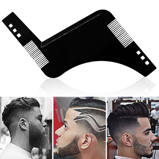 Men Beard Straightener Ceramic Hair Straighteners Multifunctional Hair Brush Curling Iron Straightening Comb Quick Hair Styler: Red / UK