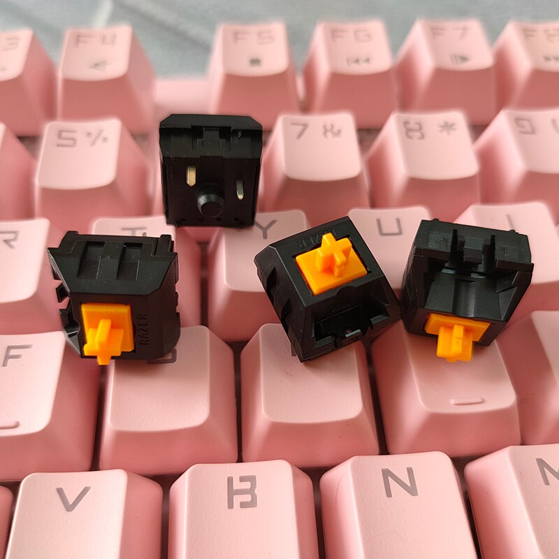 Mechanical Keyboard Accessories Axis Switch RGB Orange Razer Black Widow Chroma Game Compatible With Kaihua Cherry Cross Shaft