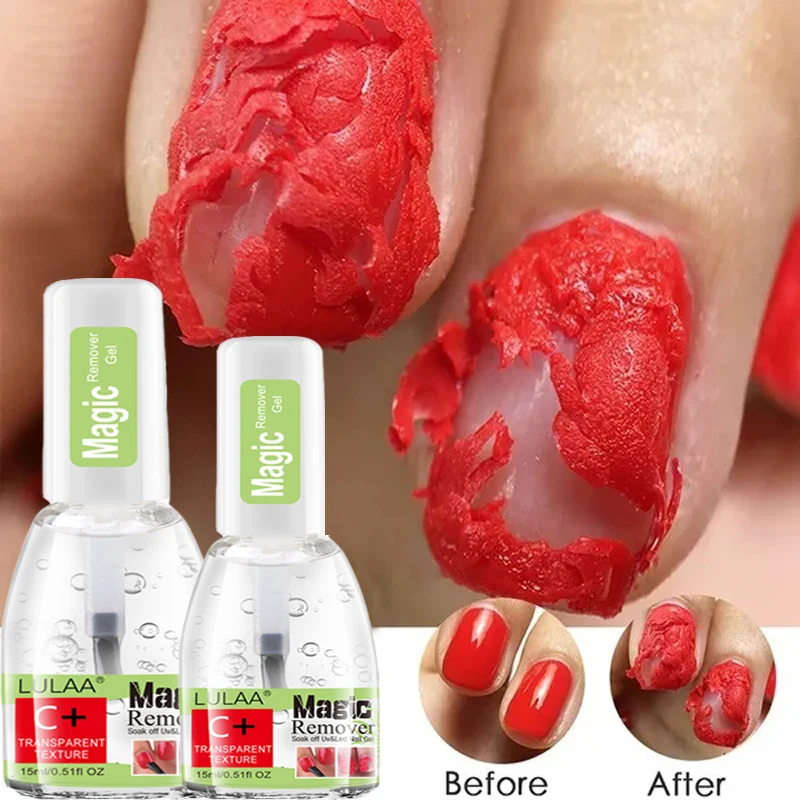 3-5 min. hurtig fjerner magisk fjerner gel neglelak 15ml soak-off uv led burst fjerner rensemiddel neglekunstværktøj manicure rensemiddel