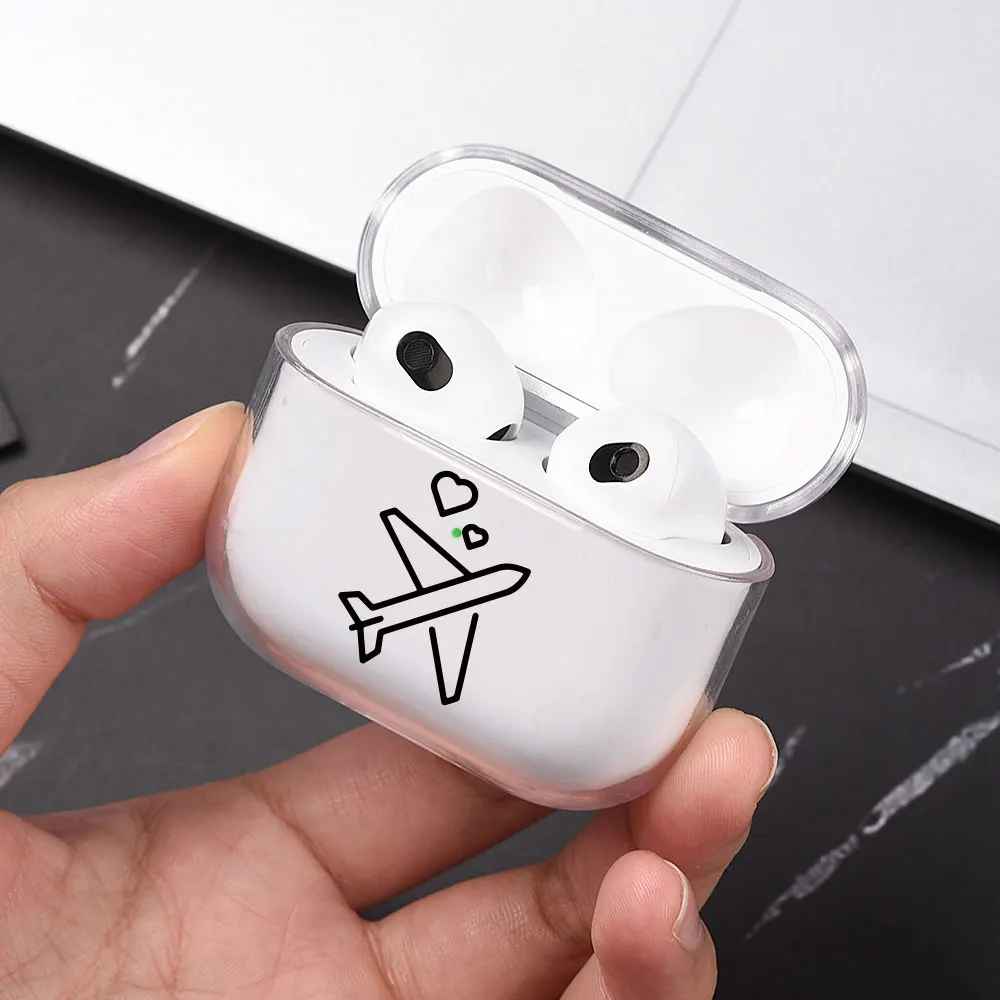 Bonito mapa de viagem do mundo caso de fones de ouvido para apple airpods 4 4th 3rd 3 2 2nd 1 escudo airpods pro macio transparente fone de ouvido capa