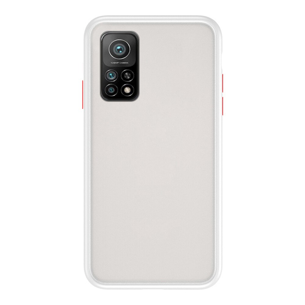 Para xiaomi mi 10t pro caso à prova de choque em xiomi mi10t armadura matte caso protetor do telefone mi10tpro tpu pele sentir capa escudo coque: For Mi 10t Pro / white
