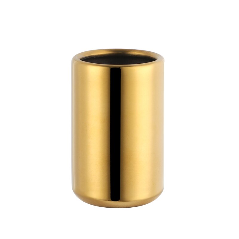 1/2 Stuks Rvs Fruit Vork Opslag Cup Dessert Snack Vork Buis Cup Kids Penhouder Opslag Cilinder thuis Party Gebruiksvoorwerp: gold / 2pcs