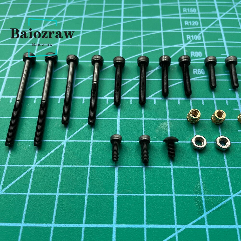 Voron-Kit completo de tornillos y tuercas para impresora 3D, Kit de accesorios de fijación para Proyecto de postcombustión/StealthBurner, bricolaje