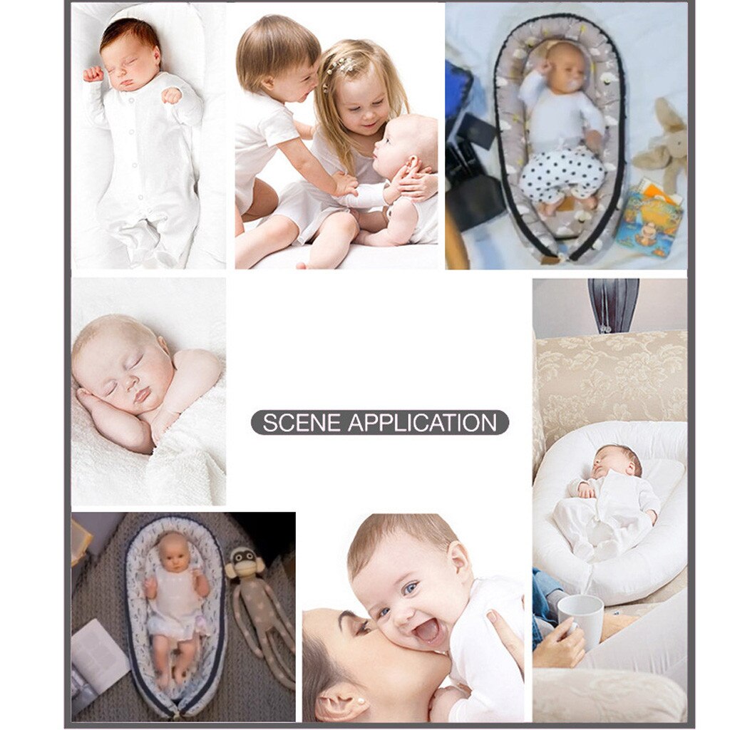 Baby Baby Baarmoeder Bionische Bedden Peuter Draagbare Afneembare Wasbare Crib Bed Pasgeboren Baby Cartoon Kussen Cot Cuna De Viaje Bebe