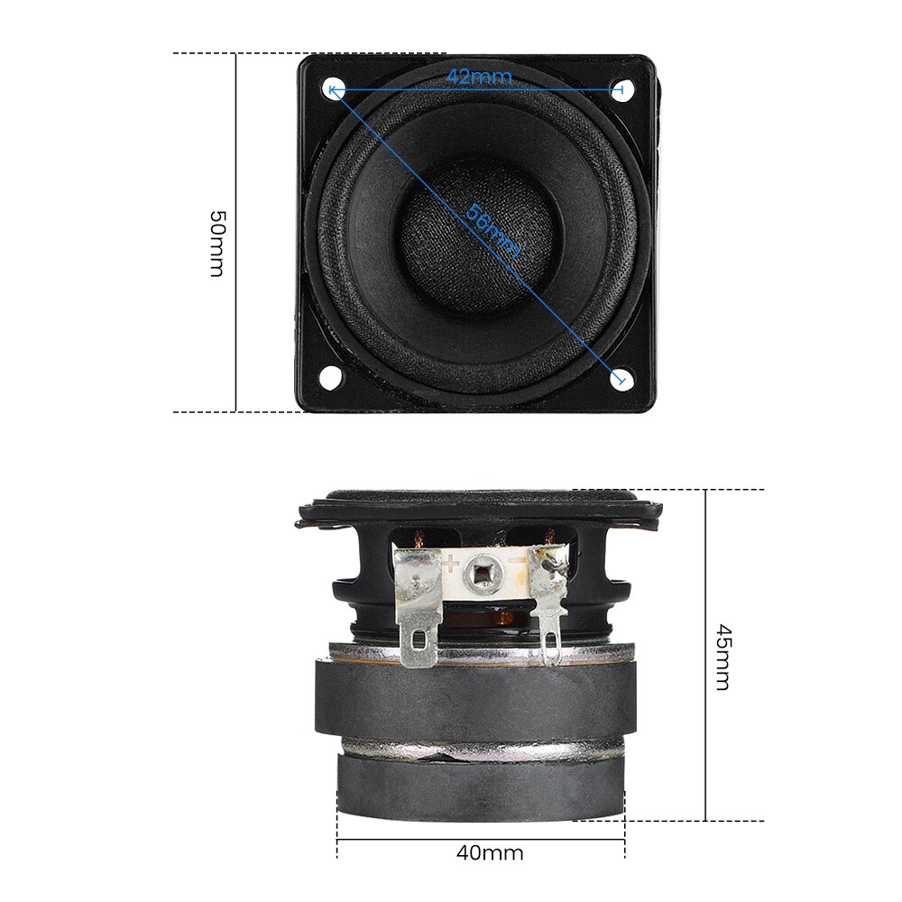 AIYIMA 2Pcs 2 Inch Full-range Mid-tweeter Speaker 8 Ohm 8W Sound Speaker Home Theater Audio Loudspeaker For Harman Kardon