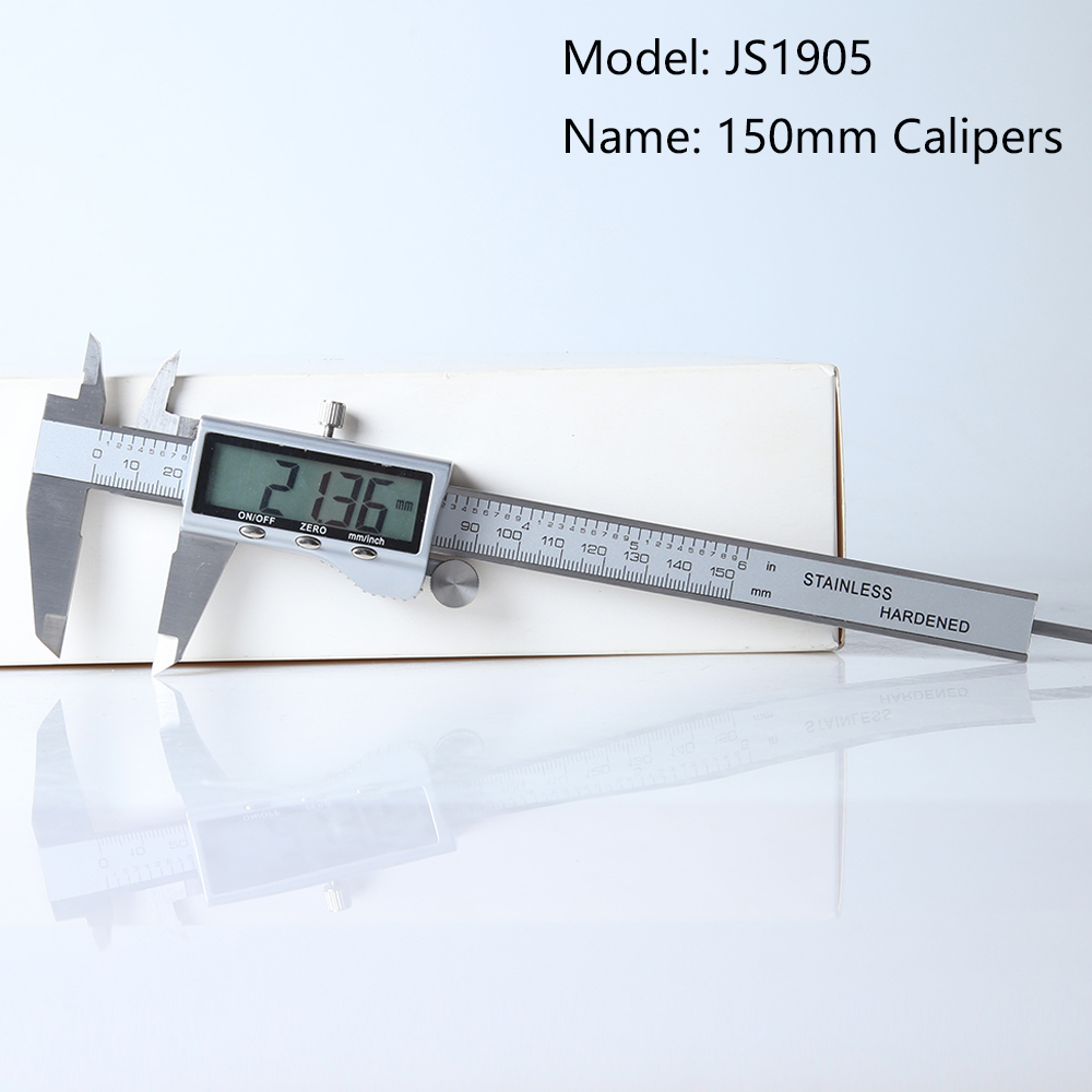 4/6-zoll 100/150mm Großen Bildschirm Digitale Messschieber Edelstahl Elektronische Messschieber Metall Mikrometer Mess Werkzeuge: Model JS1905