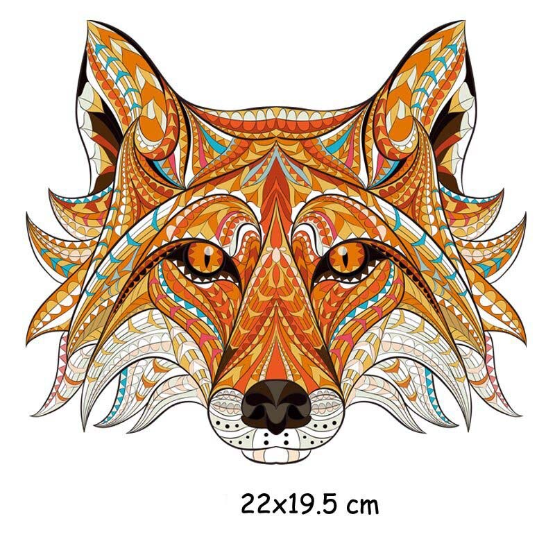 Geometrische bloemen kat vlinder warmteoverdracht strijkapplicaties voor jeans t-shirt kleding doe-het-zelf knutsel stickertoepassingen 47151: 2bt-47111-4