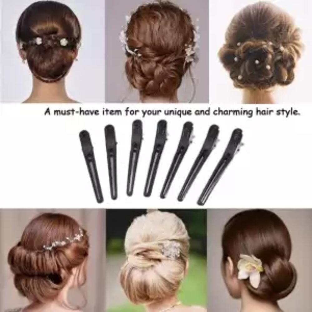 12 stk hårgrep klips frisør seksjonering klippeklemmer plast salong styling klips brosjer