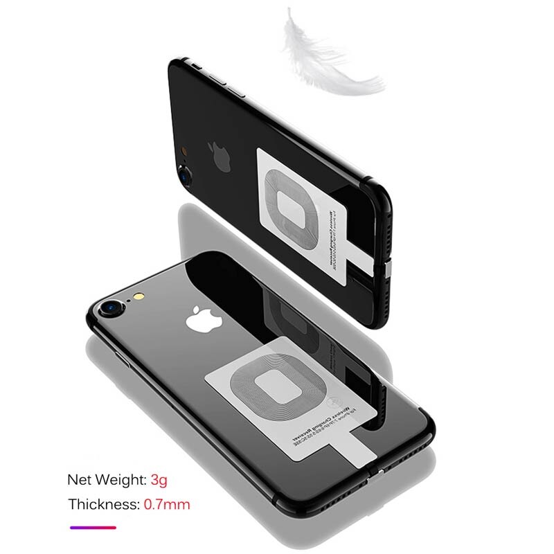 Geschikt Voor Mobiele Telefoon Draadloos Opladen Ontvanger Type-C Android 10W Universele Patch Automatische Inductie Draadloze Oplader