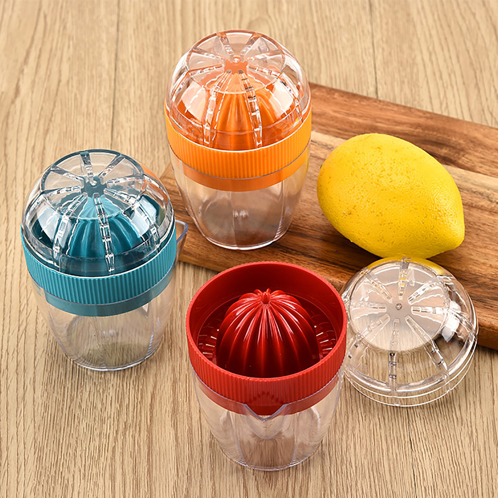 2 in 1 Squeezer Mini Fruit Juice Cup Cooking Tool Household Manual Juicer with Funnel Orange Lemon Juice Squeeze Tool