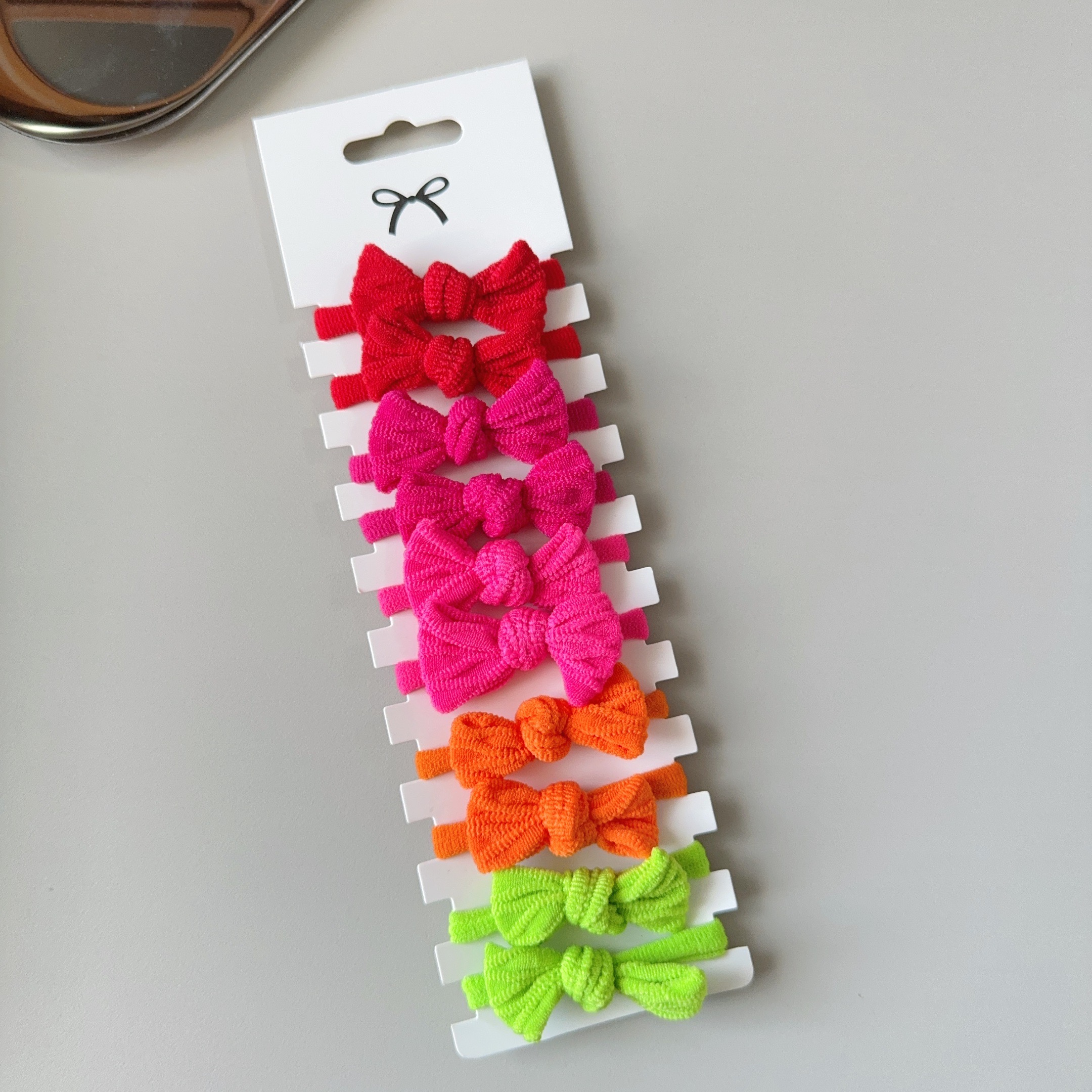 10 Uds. De lazos de 3 estilos, banda de goma elástica para el cabello, lazos para el cabello, cinta, coleta, accesorios para el cabello de grogrén, bandas para la cabeza para niña para niños: Champán